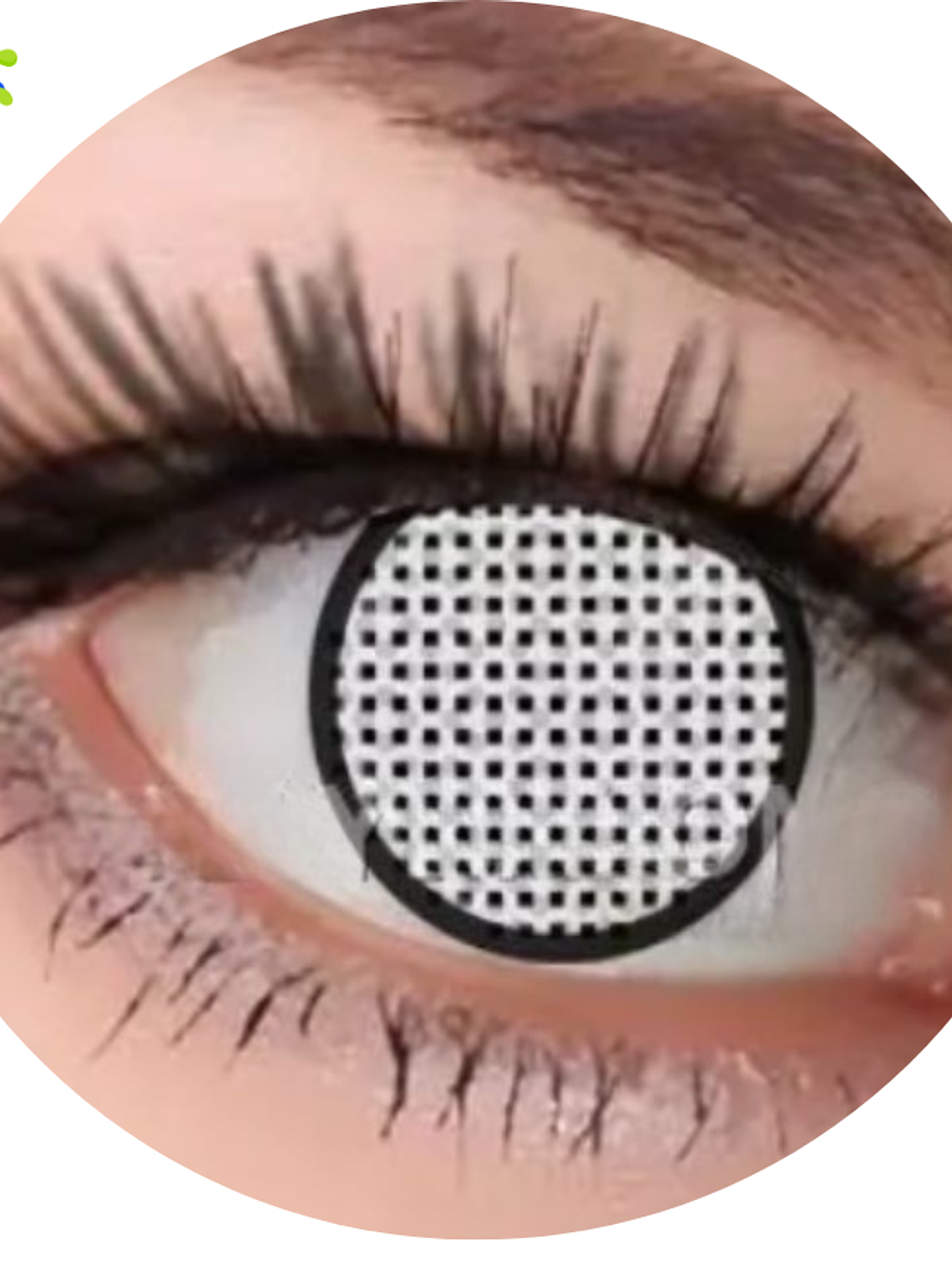 Lentes de contacto Blanco en red 1