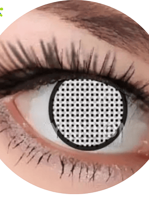 Lentes de contacto Blanco en red