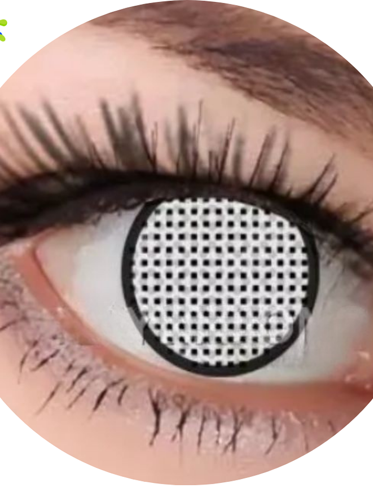 Lentes de contacto Blanco en red 1