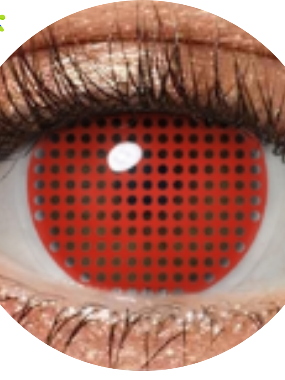 Lentes de contacto Rojo en red 1