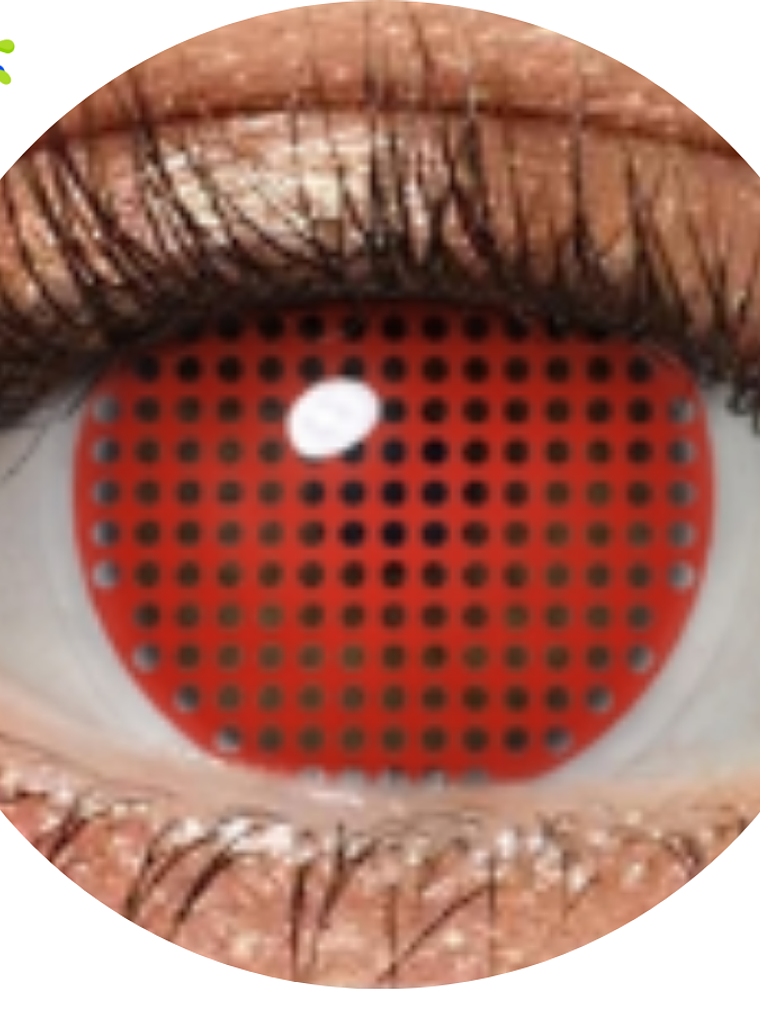 Lentes de contacto Rojo en red 1