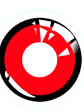 Lentes De Contacto Halloween, Cosplay Anime- ROJO CON ARO - Miniatura 2