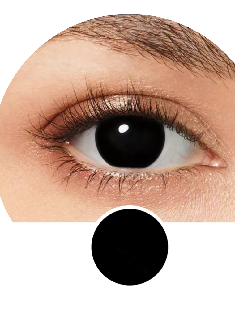 Lentes De Contacto Halloween, Cosplay Anime NEGRO 1
