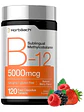 Horbaach | Vitamin B-12 5000mcg | Vitamina B12 Sublingual Metilcobalamina | 120 Tabletas Frutos Rojos - Miniatura 1
