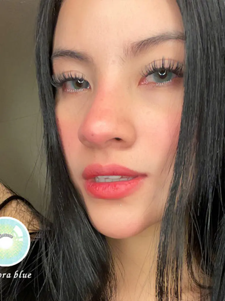 Lentes De Contacto  Color Meetone - Aurora  Blue 2