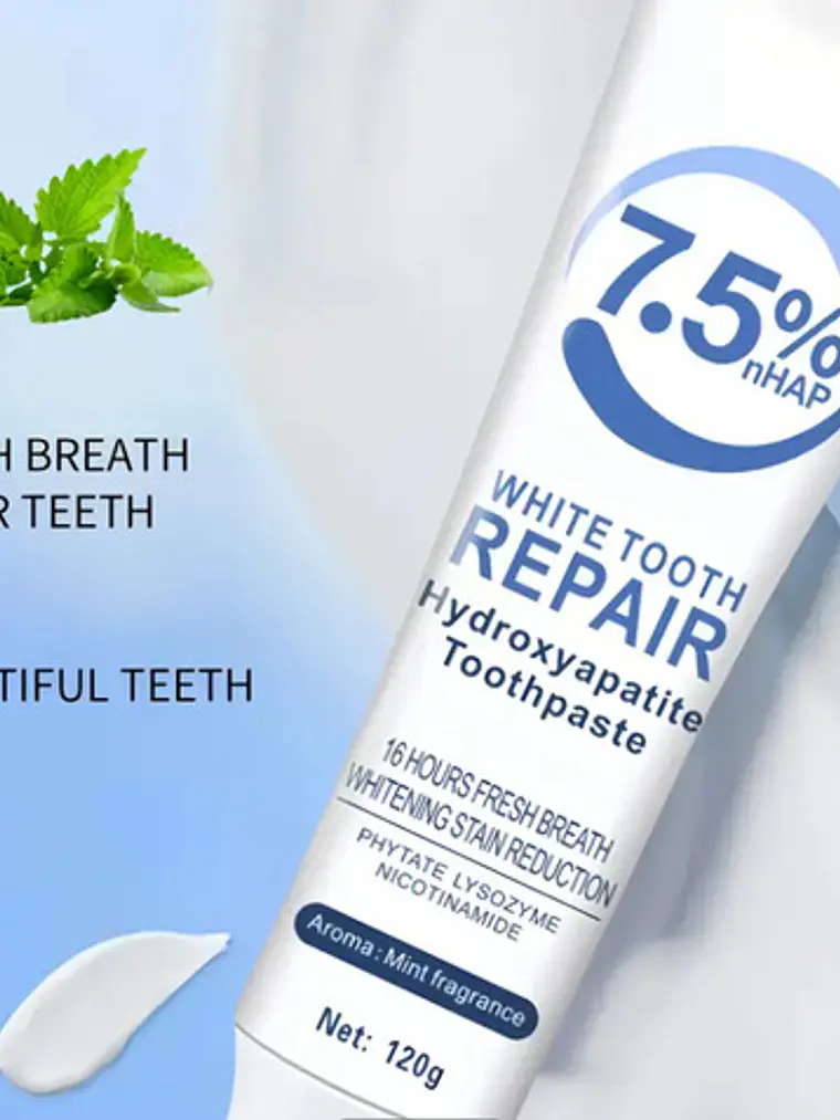 Pasta Dental De Hidroxiapatita Menta Suave 120g 3