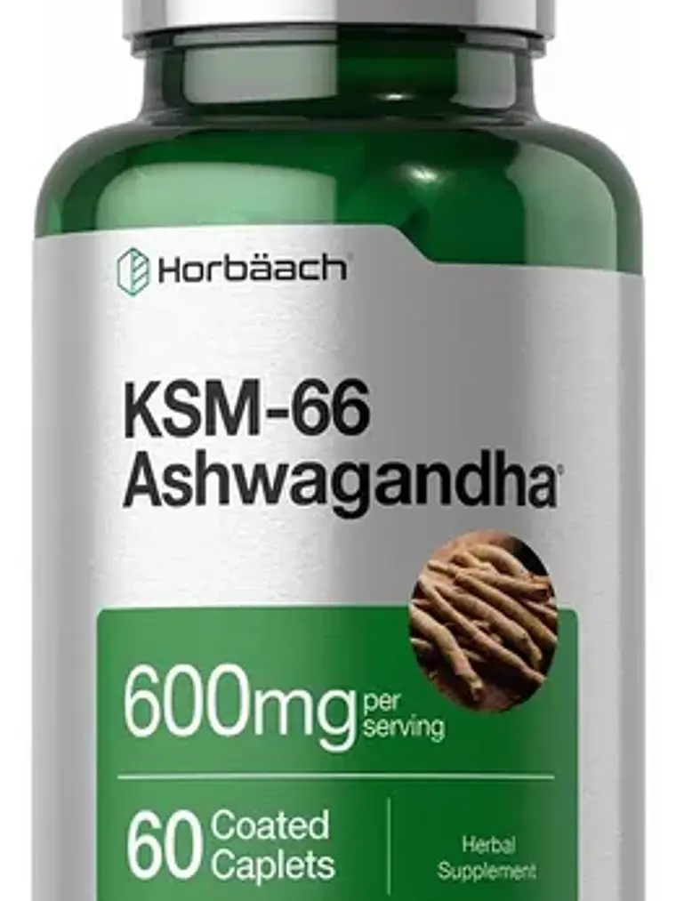 Ksm -66 Ashwagandha X 600 Mg X 60 Caps Usa Sabor Sin Sabor 1
