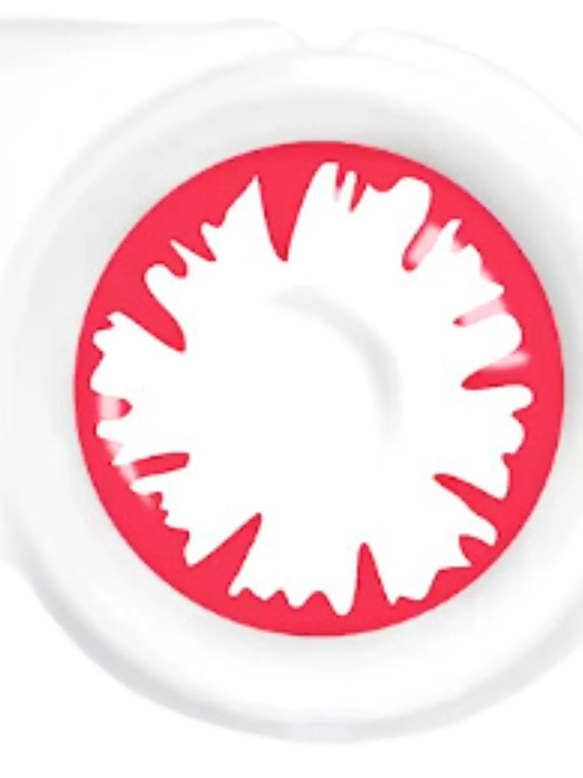 Lentes de contacto blanco con detalles INCUBUS RED 1