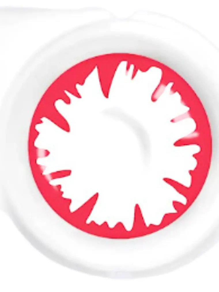 Lentes de contacto blanco con detalles INCUBUS RED 1