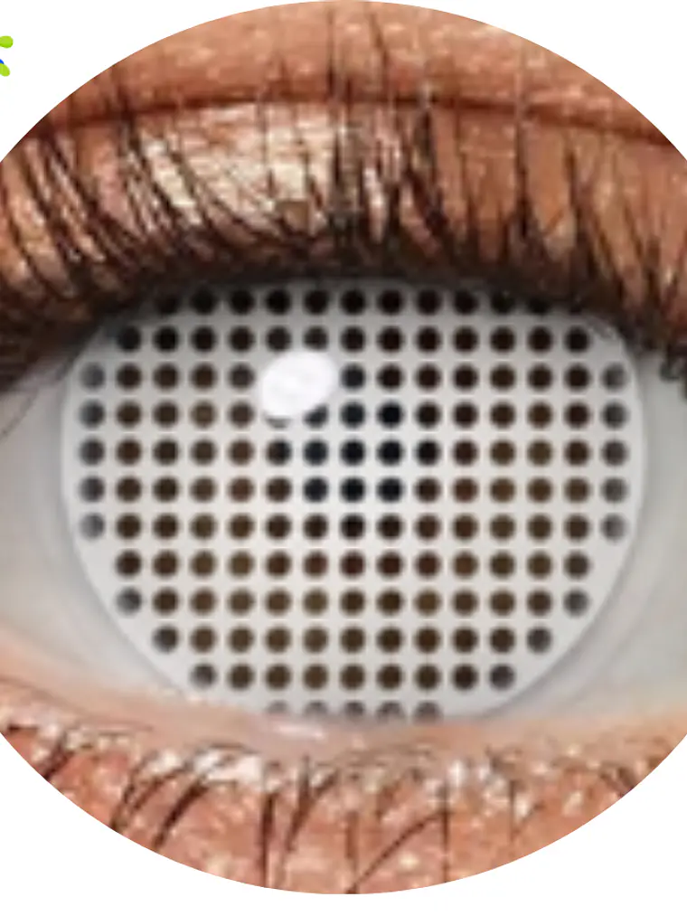 Lentes de contacto Blanco en red  2