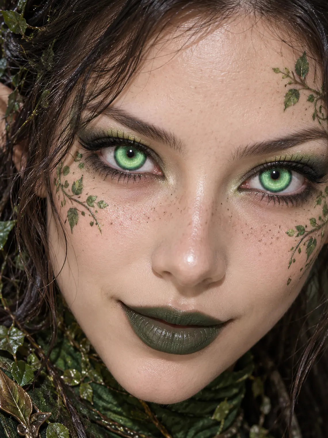 Lentes De Contacto Halloween, Cosplay Anime cyber GREEN 4