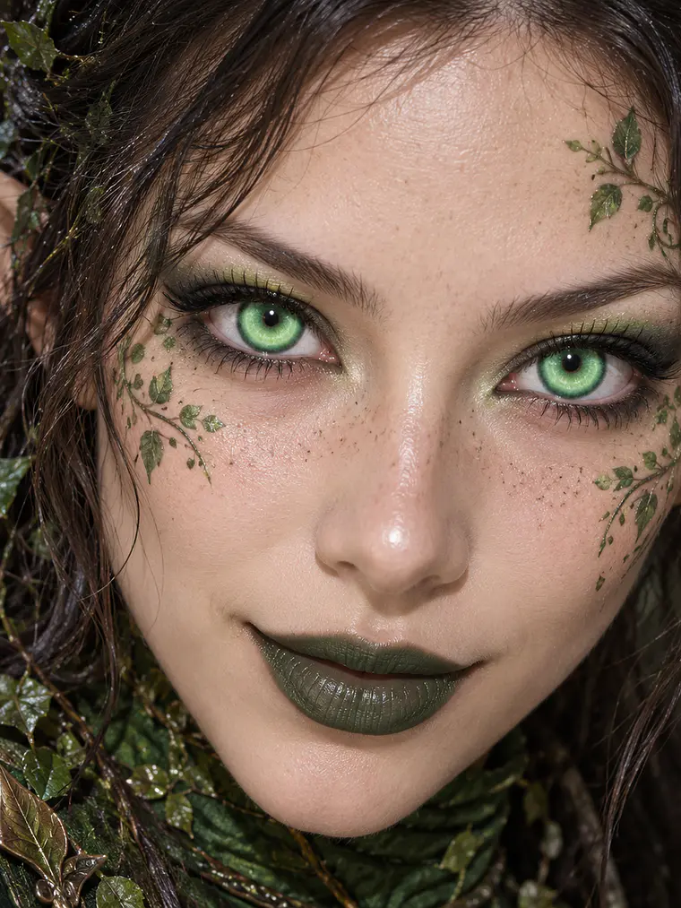 Lentes De Contacto Halloween, Cosplay Anime cyber GREEN 4