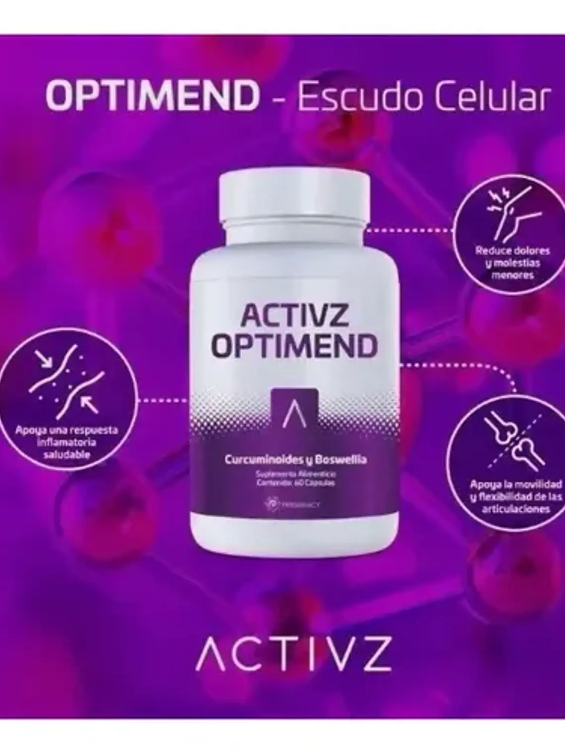 Activz Optimend 400mg 60 Capsulas 2
