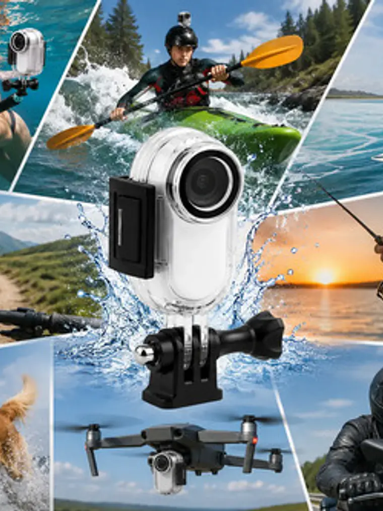 Carcasa Sumergible 30m Insta360 Go 2 Adaptador 6