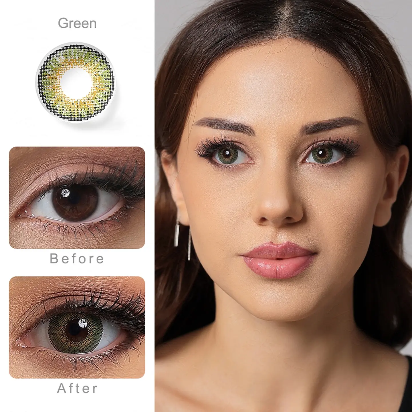 Lentes de contacto star green 3 tone 1