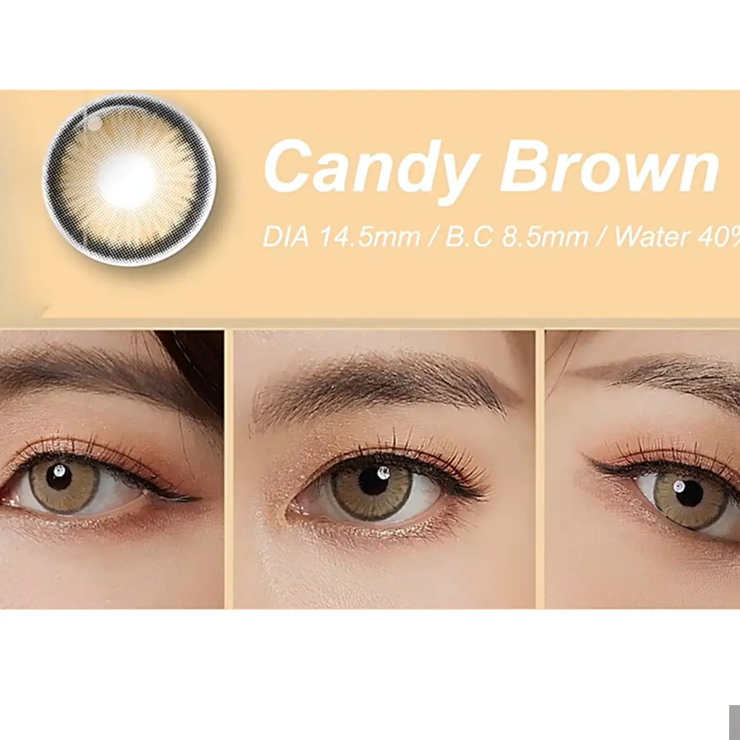 Lentes de contacto Candy Brown 4