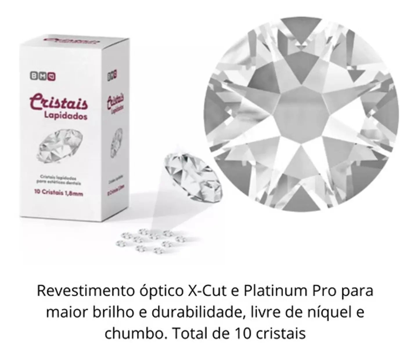 Piercing Dental Cristal Lapidado X 10 Unidades 3