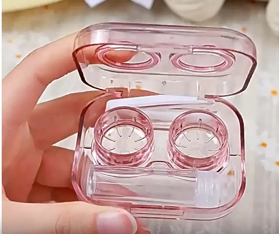 Estuches lentes de contacto transparente 2