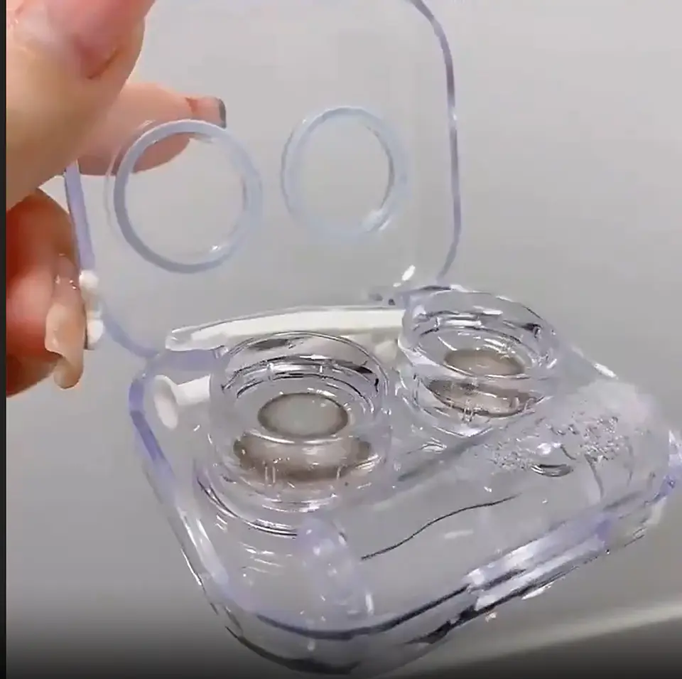 Estuches lentes de contacto transparente 4