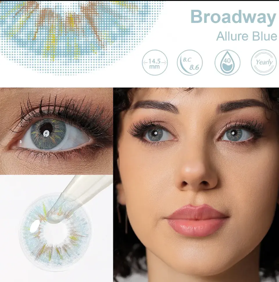 Lentes de contacto Allure Blue Broadway 1