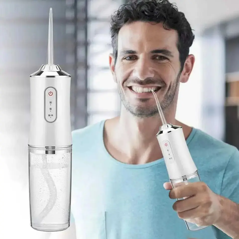Irrigador Bucal Irrigador Limpiador Blanco Ideal Ortodoncia 6