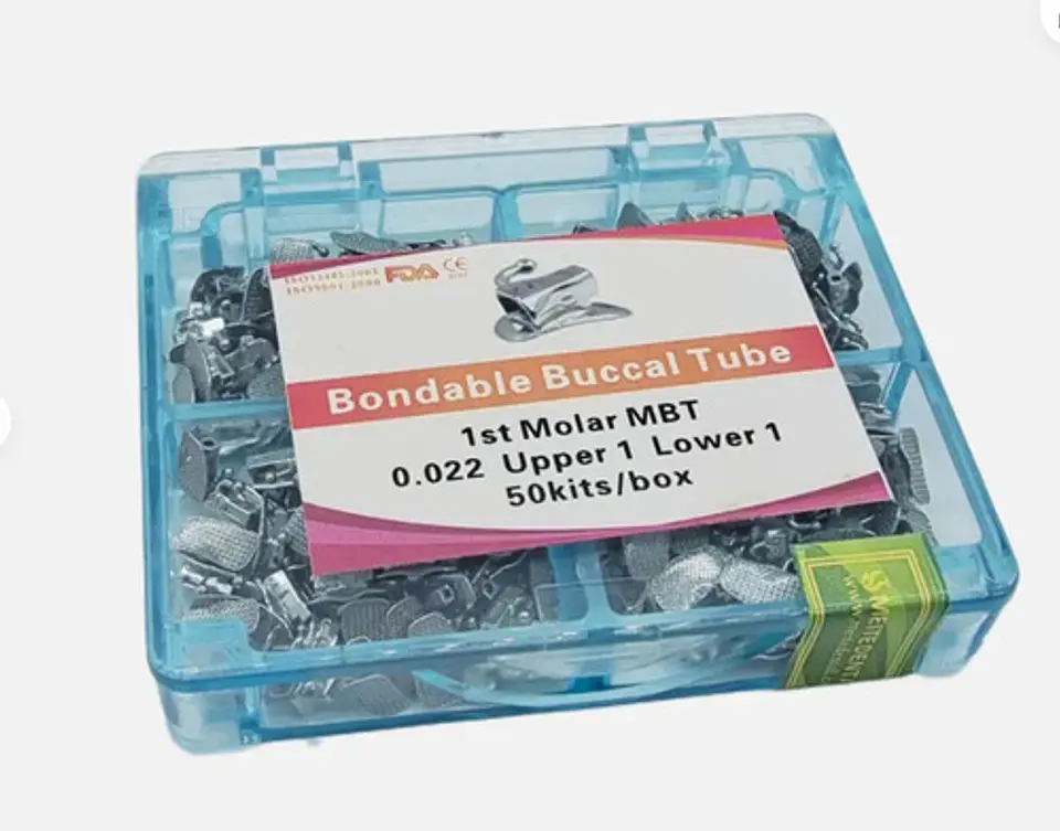 Kit Tubos De Ortodoncia 50 Juegos Brackets Y Accesorios 2