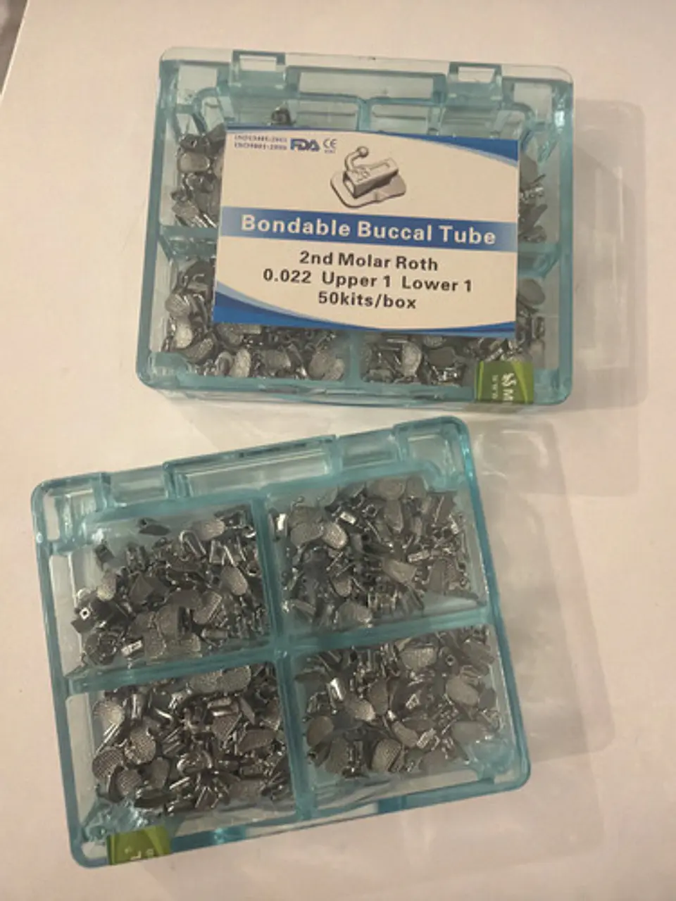 Kit Tubos De Ortodoncia 50 Juegos Brackets Y Accesorios 11
