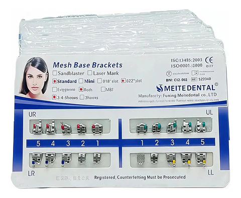 Brackets Ortodoncia Metálicos Mbt  022 345  X 10 Casos