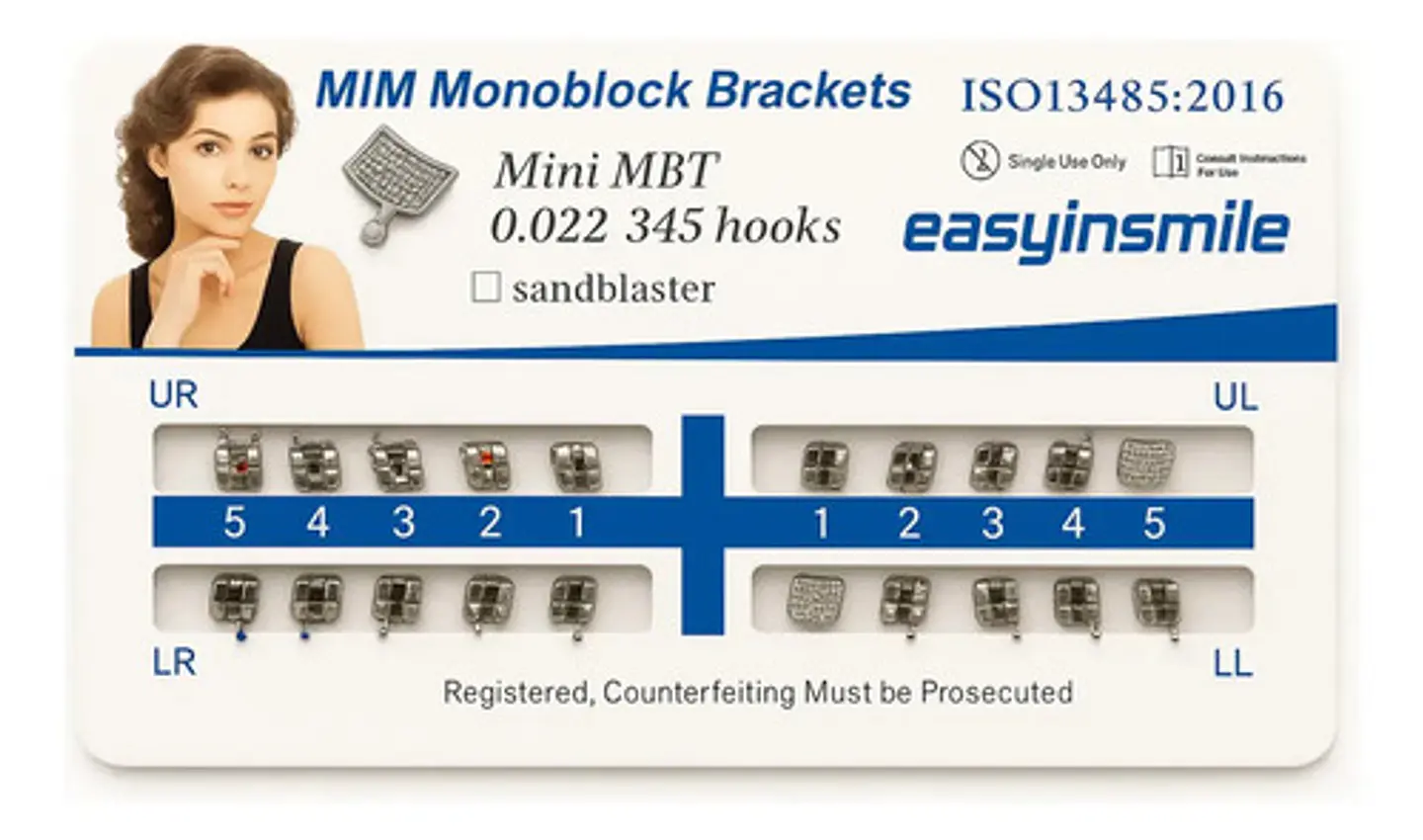 Brackets Ortodoncia Metálicos Mbt  022 345  X 10 Casos 3
