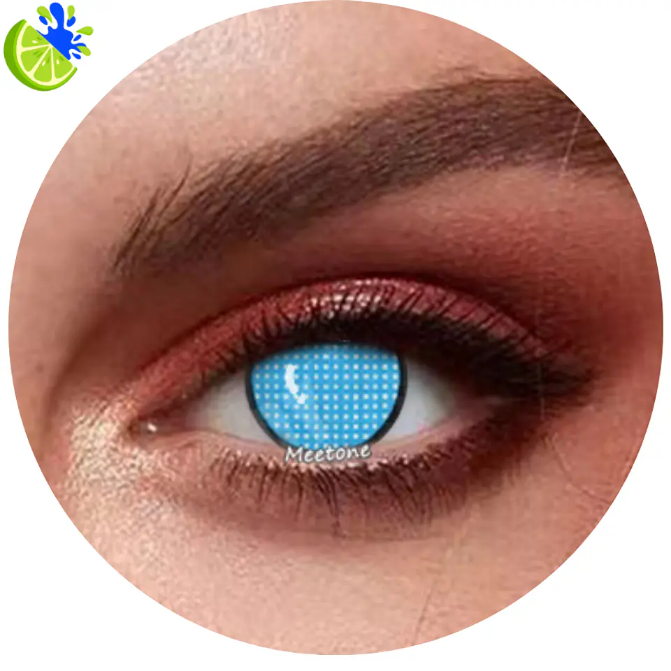 Lentes de contacto Azul en red 3