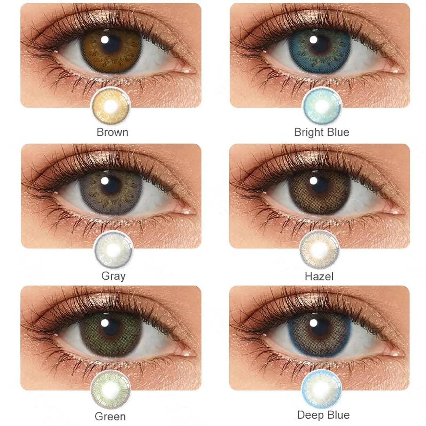 Lentes de contacto Delight  hazel 2