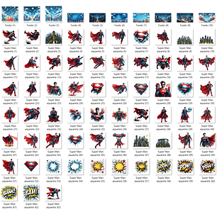 Kit Digital Super Homem aquarela