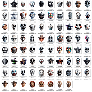 Kit Digital Máscaras Halloween