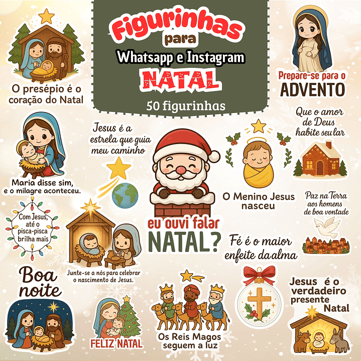 Figurinhas de NATAL para Whatsapp 1