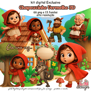 Kit Digital Chapeuzinho Vermelho