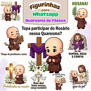 Figurinhas de Whatsapp Quaresma de Páscoa 2026