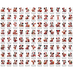 Kit Digital Natal do Mickey e da Minnie