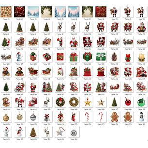 Kit Digital Natal semi realista