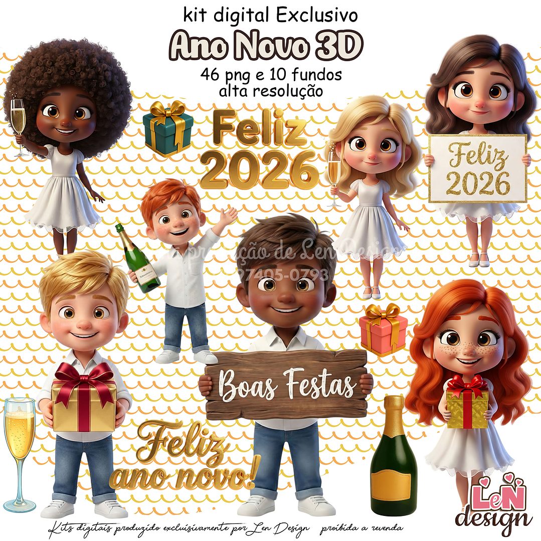 Kit Digital Ano Novo 1