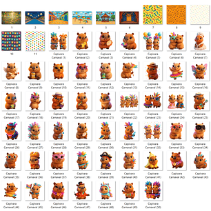 Kit Digital Capivara Carnaval