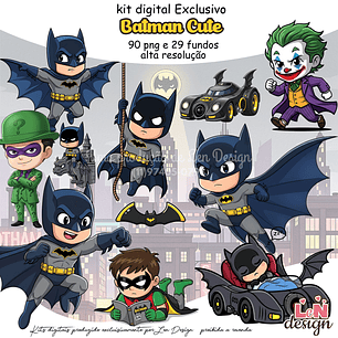 Kit Digital Batman cute