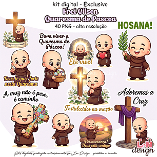 Kit Digital Frei Gilson Quaresma de Páscoa