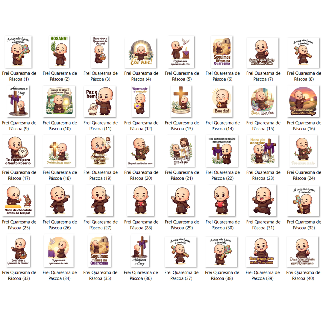 Kit Digital Frei Gilson Quaresma de Páscoa 2