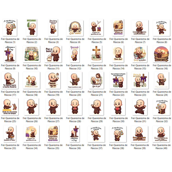 Kit Digital Frei Gilson Quaresma de Páscoa 2