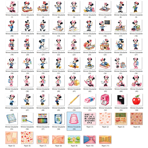 Kit Digital Minnie Estudante