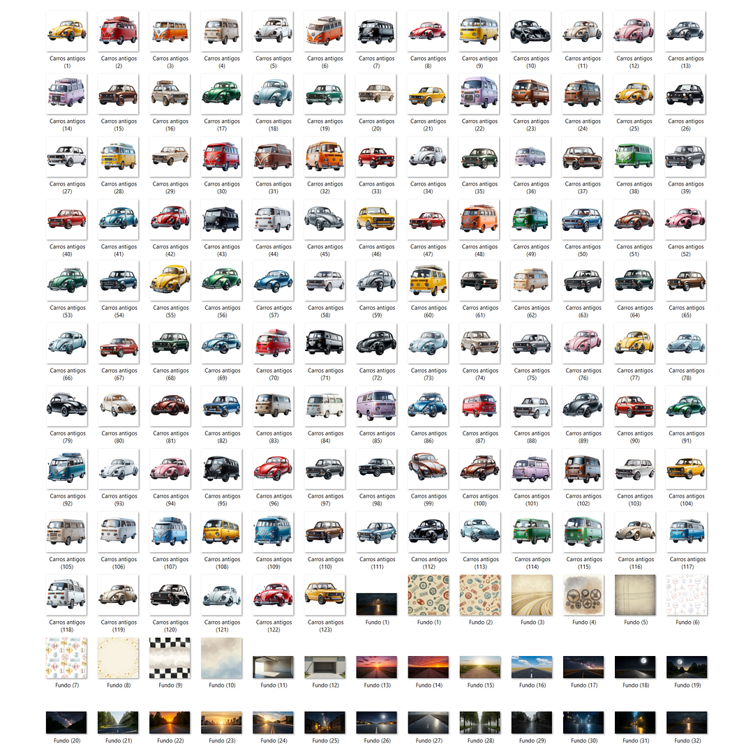 Kit Digital Carros antigos 2