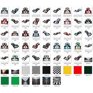 Kit Digital Carros de corrida