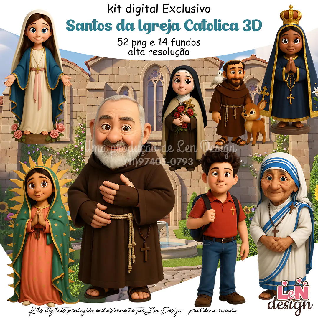 Kit Digital Santos da Igreja Católica 1