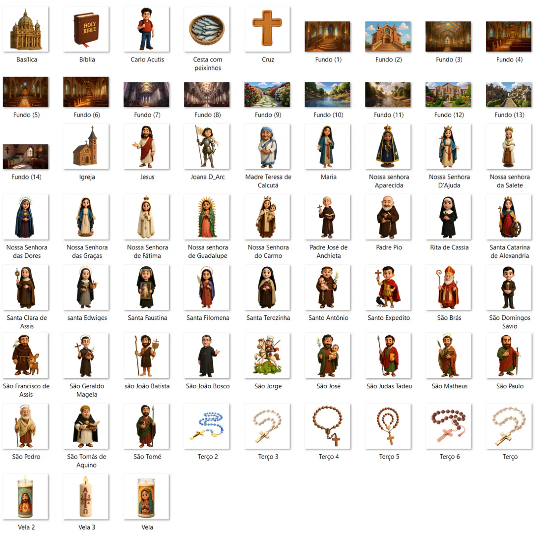 Kit Digital Santos da Igreja Católica 2