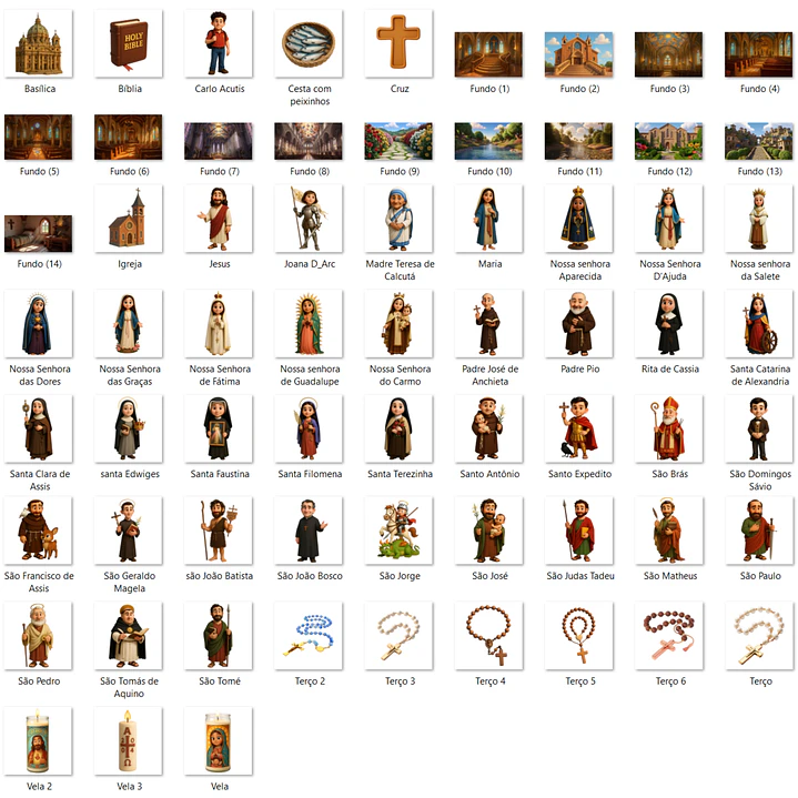 Kit Digital Santos da Igreja Católica 2